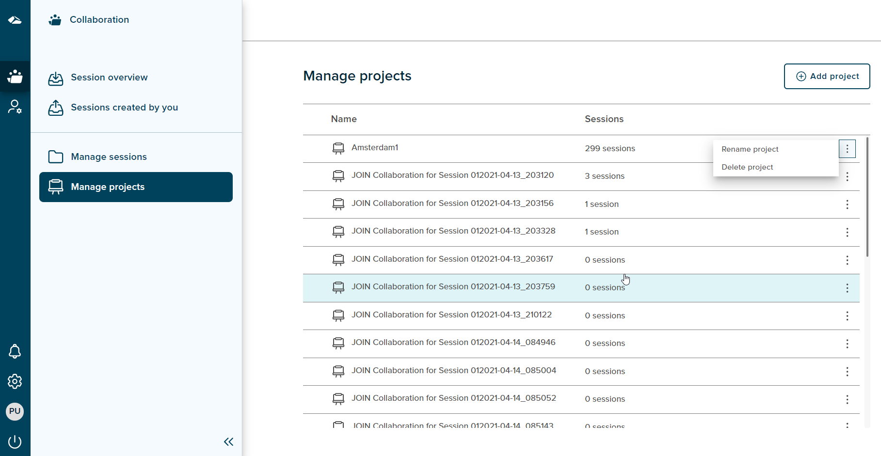 manage files