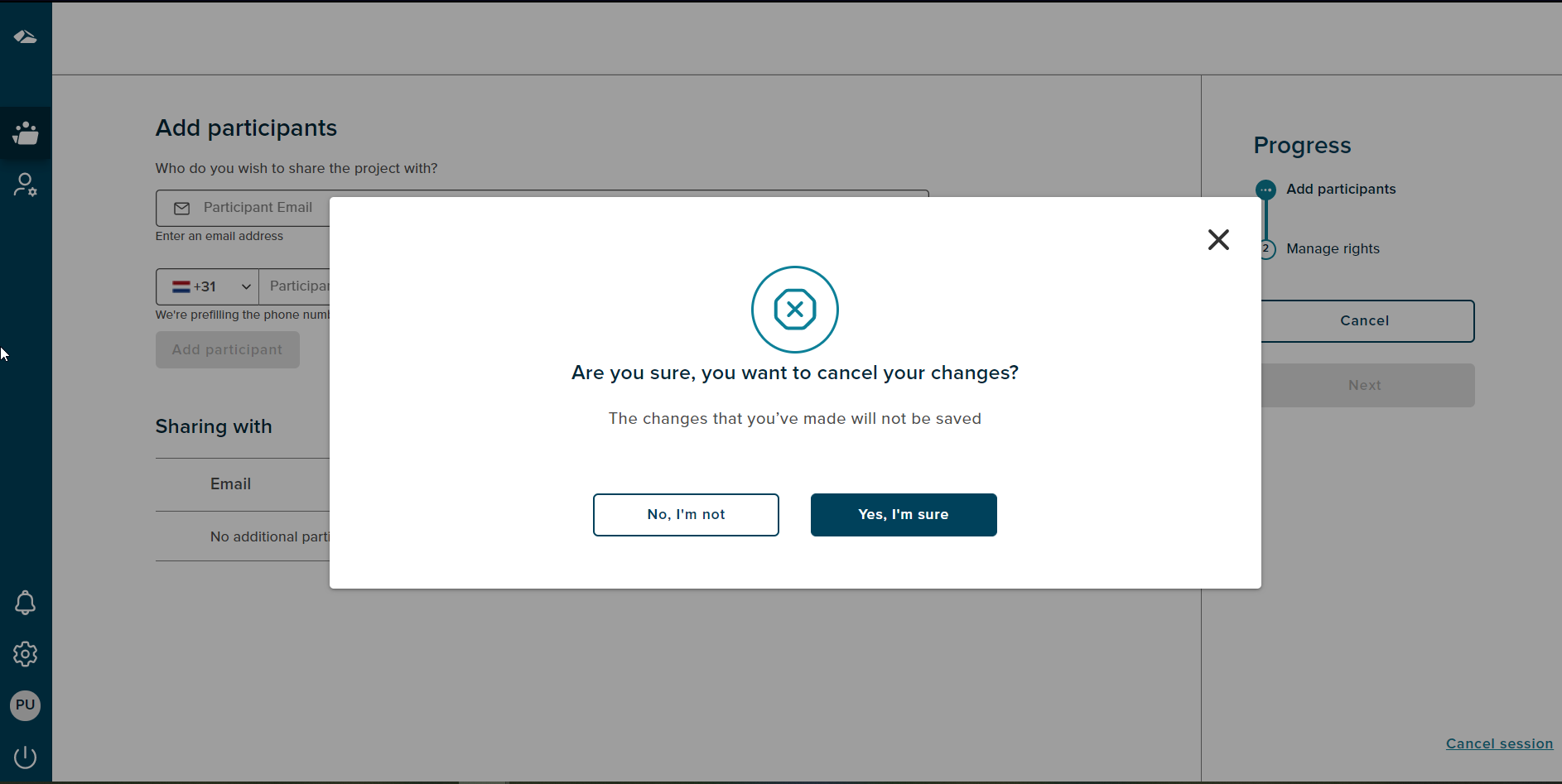 add participant